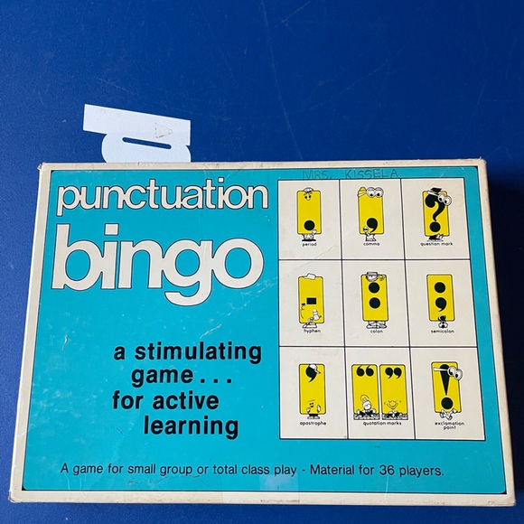 Trend Enterprises Other - 100% Complete! Vintage 1975 Punctuation Bingo Game T-108 Classroom Teaching